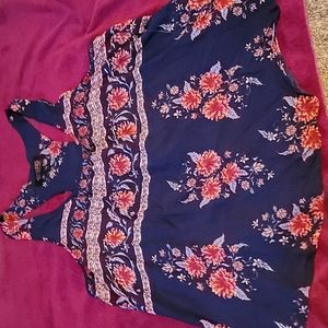 STUNNING SHYANNE RACERBACK OPEN BACK BLOUSE